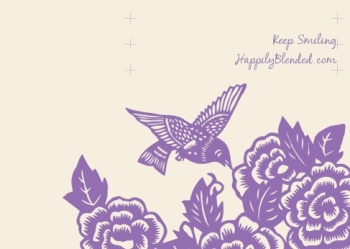 MeebleMail Stationery Hummingbird