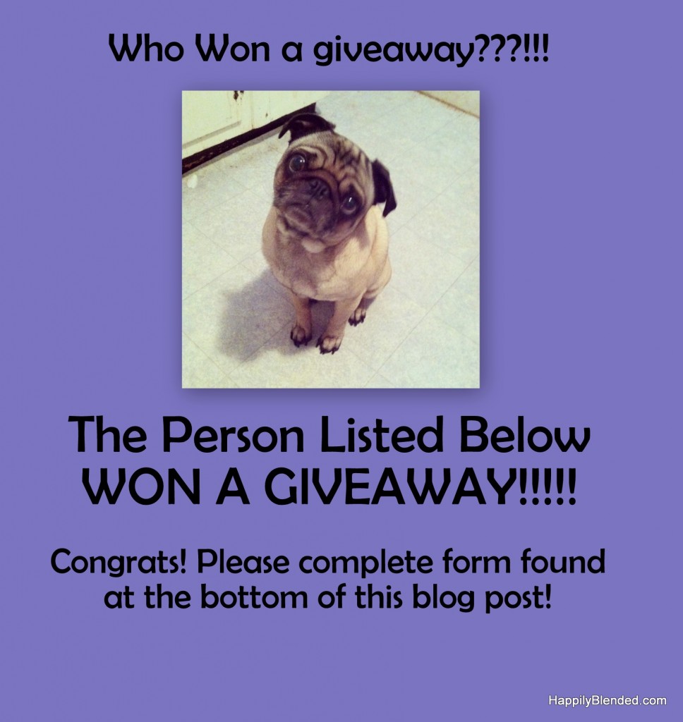 Giveaway WinnerS Announced
