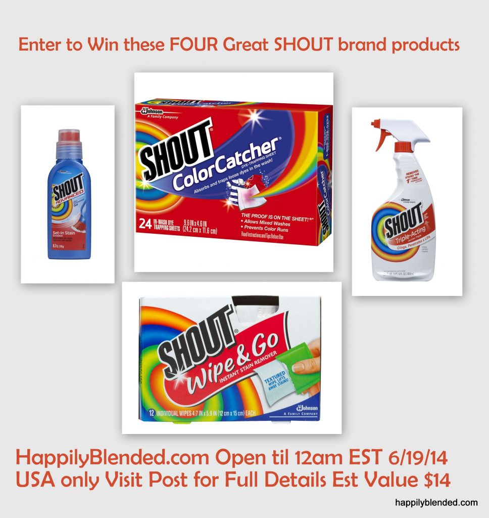 Enter to win Four Great Shout Products