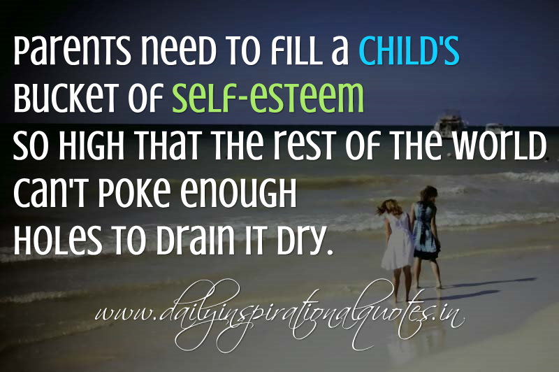 Build a Childs Self Esteem