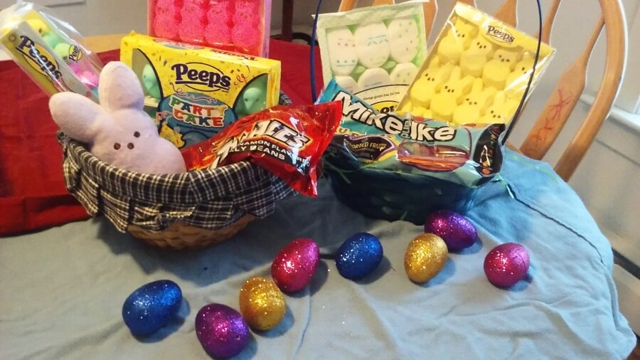 Easter Basket with PEEPS