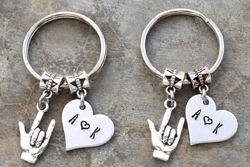 A Couple's Key Chain Set