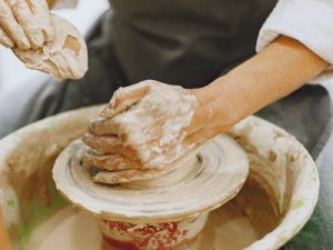 Person is Making Clay Pot